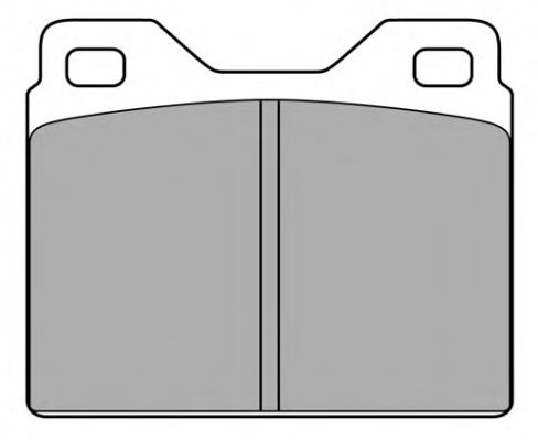 Комплект тормозных колодок, дисковый тормоз SIMER 137