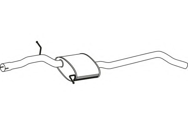 Средний глушитель выхлопных газов FENNO 1377