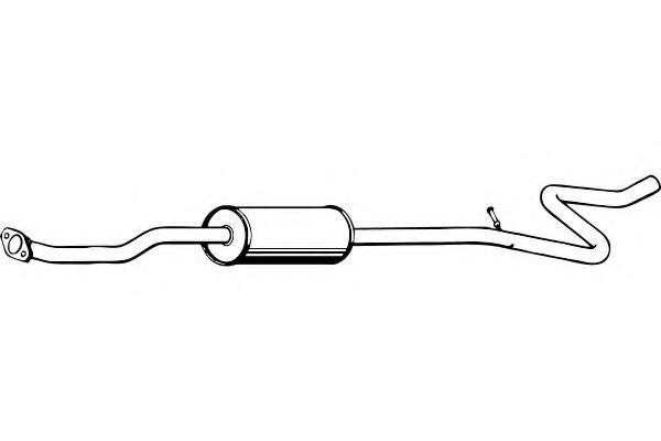 Средний глушитель выхлопных газов FENNO P1899