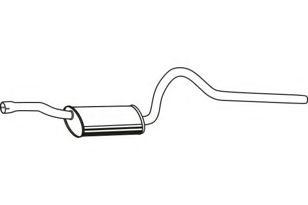 Глушитель выхлопных газов конечный FENNO 2505