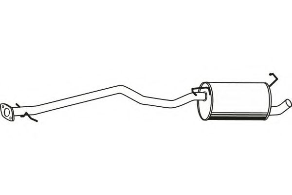 Средний глушитель выхлопных газов MTS 50844