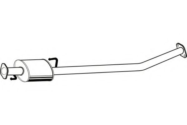 Средний глушитель выхлопных газов FENNO P2963