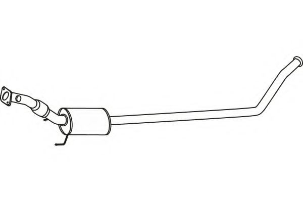 Средний глушитель выхлопных газов FENNO 31015