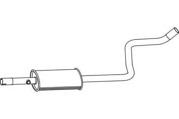 Средний глушитель выхлопных газов FENNO P3818