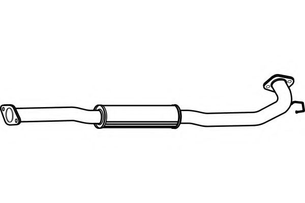 Средний глушитель выхлопных газов FENNO P4104