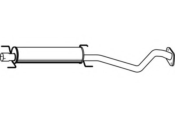 Средний глушитель выхлопных газов FENNO 4508