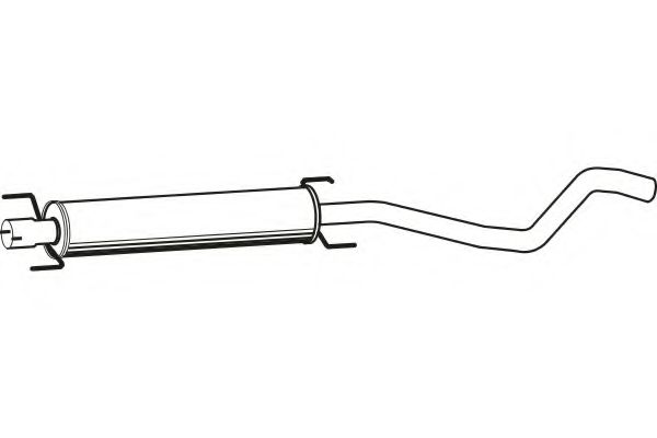 Средний глушитель выхлопных газов FENNO 4580
