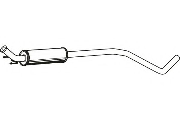 Средний глушитель выхлопных газов FENNO 4671