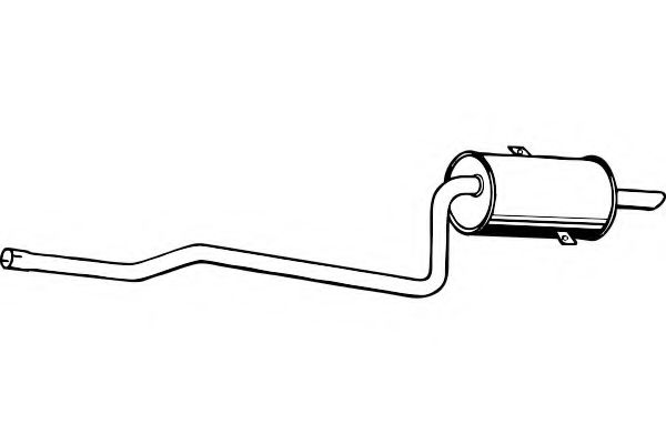 Глушитель выхлопных газов конечный FENNO P6832