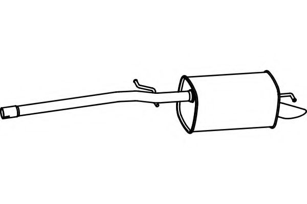 Глушитель выхлопных газов конечный FENNO 7164