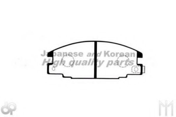 Комплект тормозных колодок, дисковый тормоз ASHUKI 1080-4009