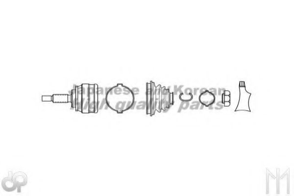 Шарнирный комплект, приводной вал ASHUKI K156-07