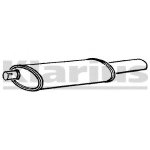 Глушитель выхлопных газов конечный KLARIUS 210242