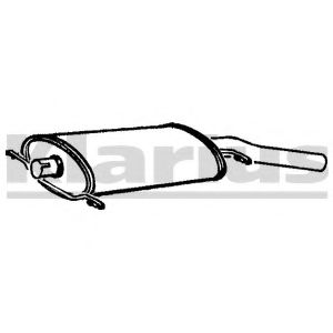 Глушитель выхлопных газов конечный KLARIUS 210508