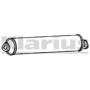 Средний глушитель выхлопных газов KLARIUS 210615