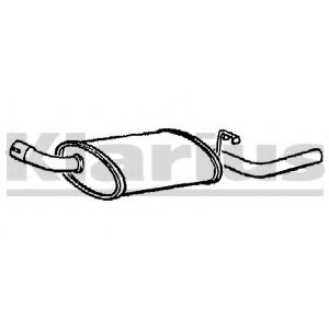 Глушитель выхлопных газов конечный KLARIUS 220056