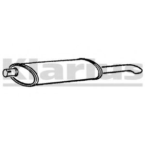 Глушитель выхлопных газов конечный KLARIUS 220254