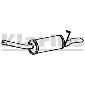 Глушитель выхлопных газов конечный KLARIUS 220409