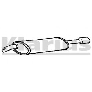Глушитель выхлопных газов конечный KLARIUS 220438