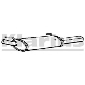 Глушитель выхлопных газов конечный KLARIUS 220504
