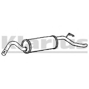 Глушитель выхлопных газов конечный KLARIUS 230127