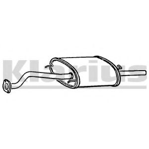 Глушитель выхлопных газов конечный KLARIUS 230247