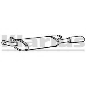 Глушитель выхлопных газов конечный KLARIUS 230285