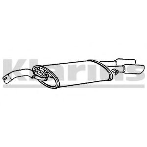 Глушитель выхлопных газов конечный KLARIUS 230302