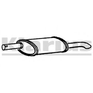 Глушитель выхлопных газов конечный KLARIUS 230376