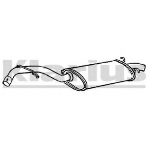 Глушитель выхлопных газов конечный KLARIUS 230413