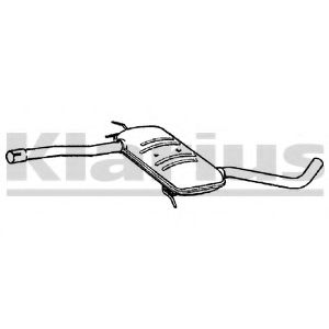 Средний глушитель выхлопных газов KLARIUS 230481