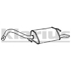 Глушитель выхлопных газов конечный KLARIUS 230522
