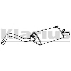 Глушитель выхлопных газов конечный KLARIUS 230576
