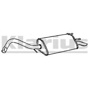 Глушитель выхлопных газов конечный KLARIUS 230578