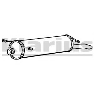 Глушитель выхлопных газов конечный KLARIUS 230653