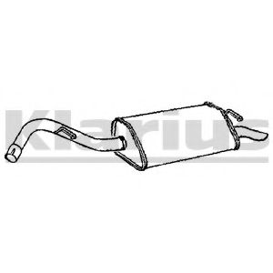 Глушитель выхлопных газов конечный KLARIUS 230732