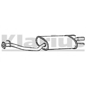 Глушитель выхлопных газов конечный KLARIUS 240139