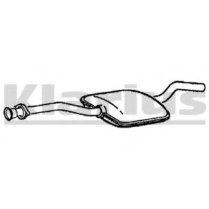 Средний глушитель выхлопных газов KLARIUS 240181