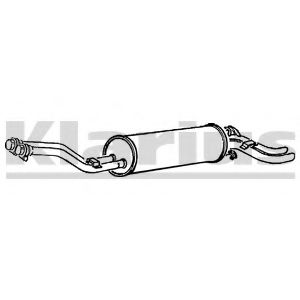 Глушитель выхлопных газов конечный KLARIUS 240183