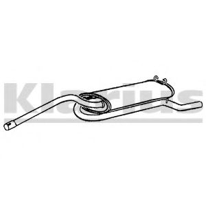 Глушитель выхлопных газов конечный KLARIUS 240289