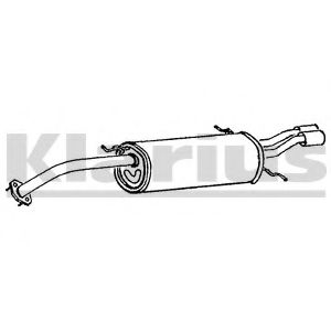Глушитель выхлопных газов конечный KLARIUS 240338