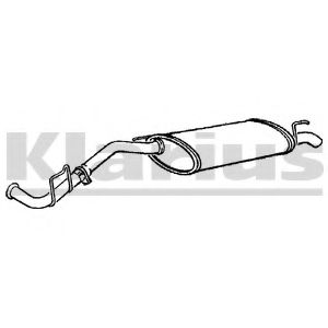 Глушитель выхлопных газов конечный KLARIUS 240395