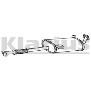 Средний глушитель выхлопных газов KLARIUS 250478