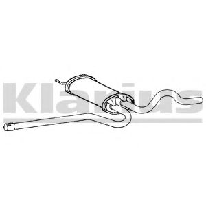 Средний глушитель выхлопных газов KLARIUS 250509