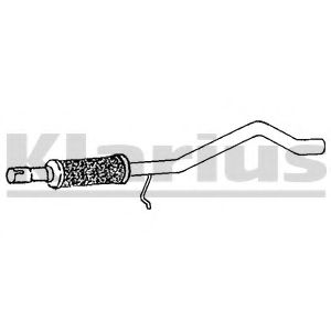 Труба выхлопного газа KLARIUS 120387