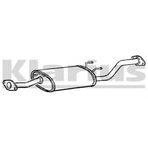 Средний глушитель выхлопных газов KLARIUS 240711