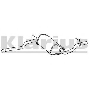 Средний глушитель выхлопных газов KLARIUS 250632