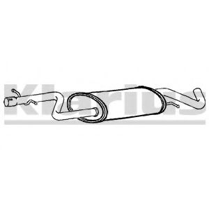 Средний глушитель выхлопных газов KLARIUS 130406