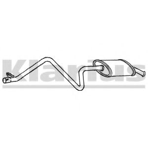 Глушитель выхлопных газов конечный WALKER 21524