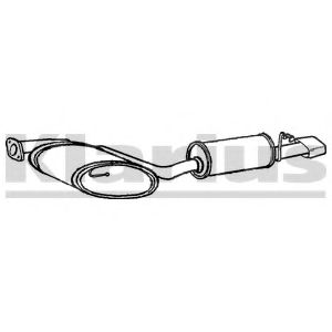 Глушитель выхлопных газов конечный KLARIUS AR173X